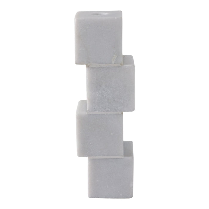 10x3-stacked-cube-marble-taper-holder-white-4