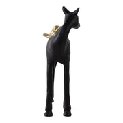 10x8-bird-perched-on-horses-back-black-gold-3