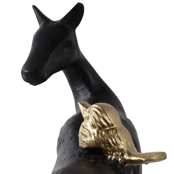 10x8-bird-perched-on-horses-back-black-gold-5