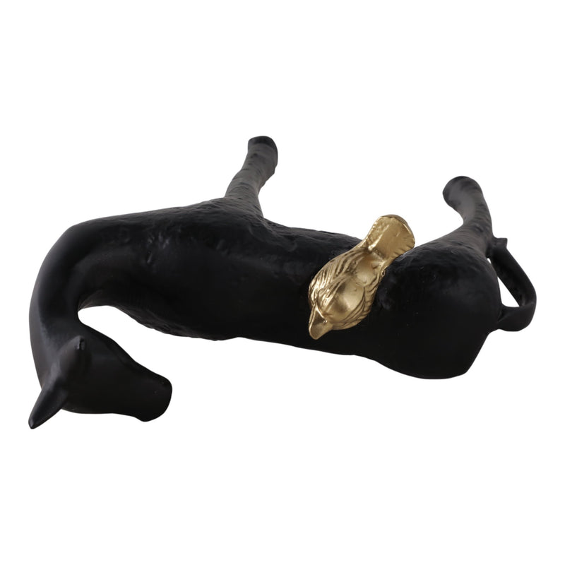 10x8-bird-perched-on-horses-back-black-gold-6