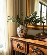 10x8-chinoiserie-bird-vines-vase-brown-white-10