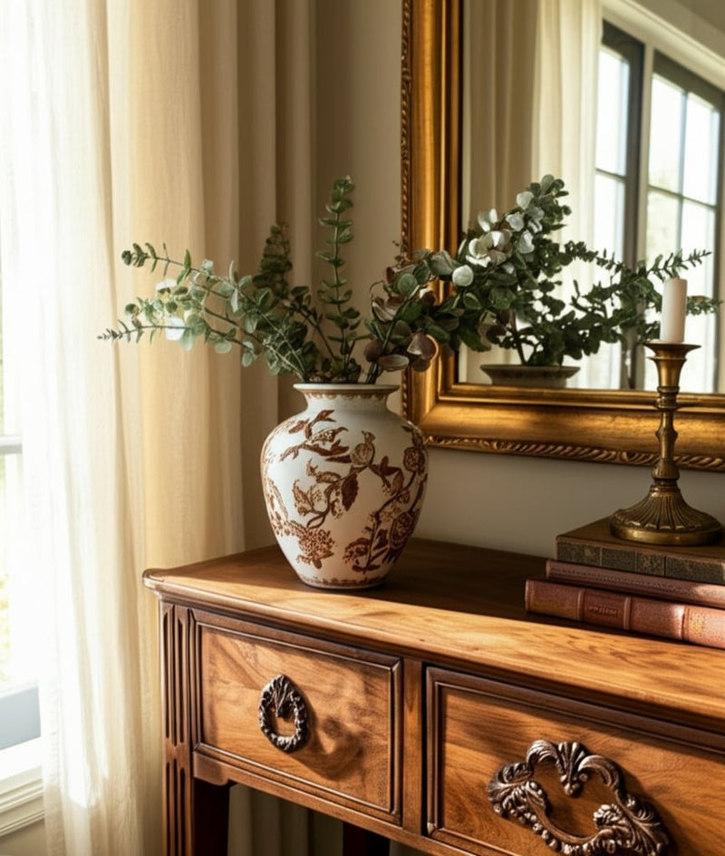 10x8-chinoiserie-bird-vines-vase-brown-white-10