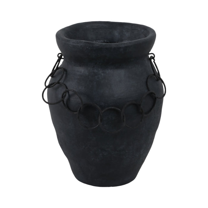 10x8-rustic-vase-with-chain-black-1
