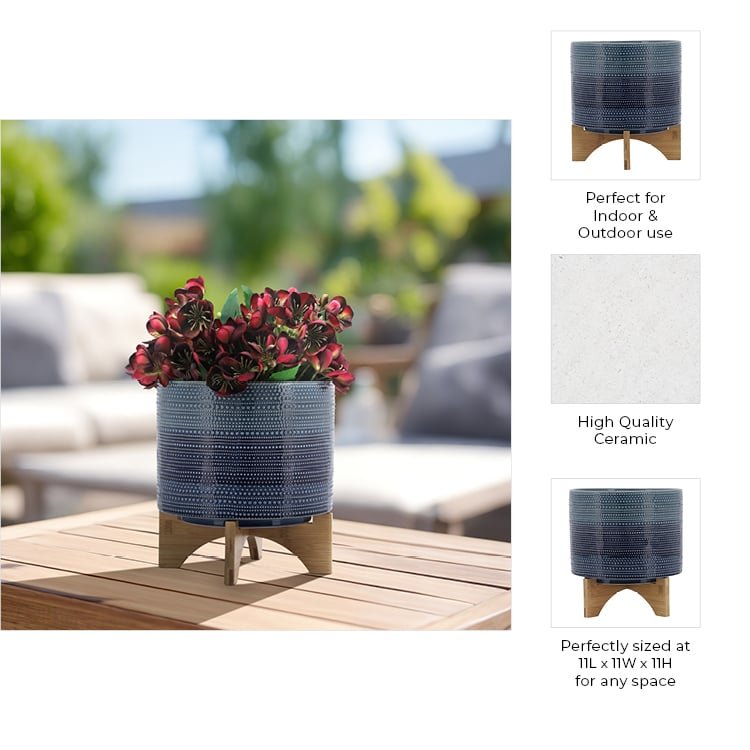 11-dotted-planter-w-wood-stand-blue-10