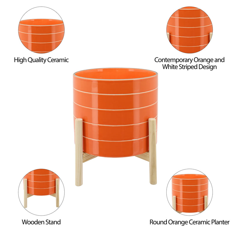 11-striped-planter-w-wood-stand-orange-4