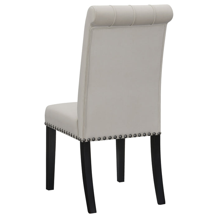 Alana Tufted Back Upholstered Side Chairs Beige (Set of 2)