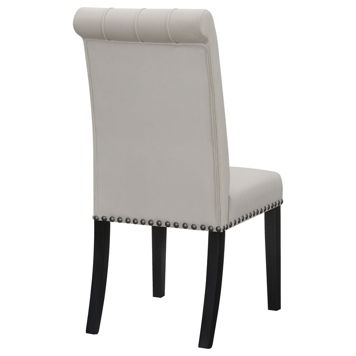 Alana Tufted Back Upholstered Side Chairs Beige (Set of 2)