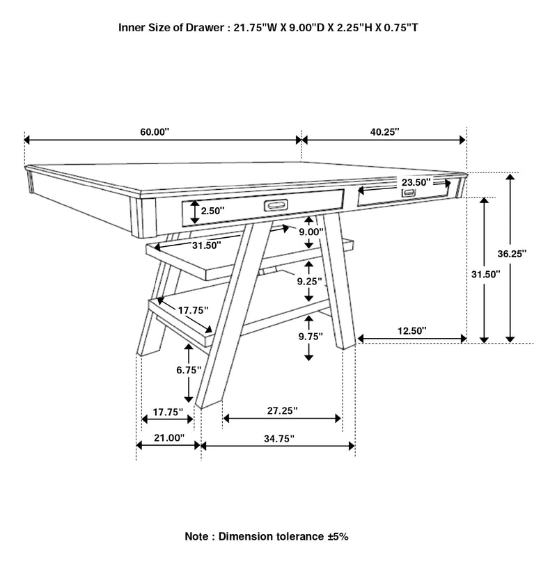 Dewey Counter Height Dining Table - Furniture City (CA)l