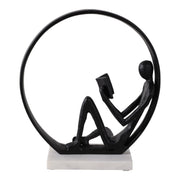 11x10-avid-reader-on-marble-base-black-white-4