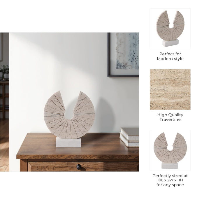 11x10-travertine-open-circle-on-marble-base-tan-9