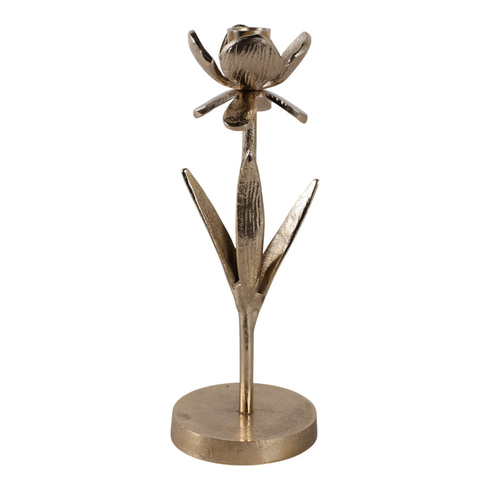 11x4-flower-bloom-taper-holder-champagne-4