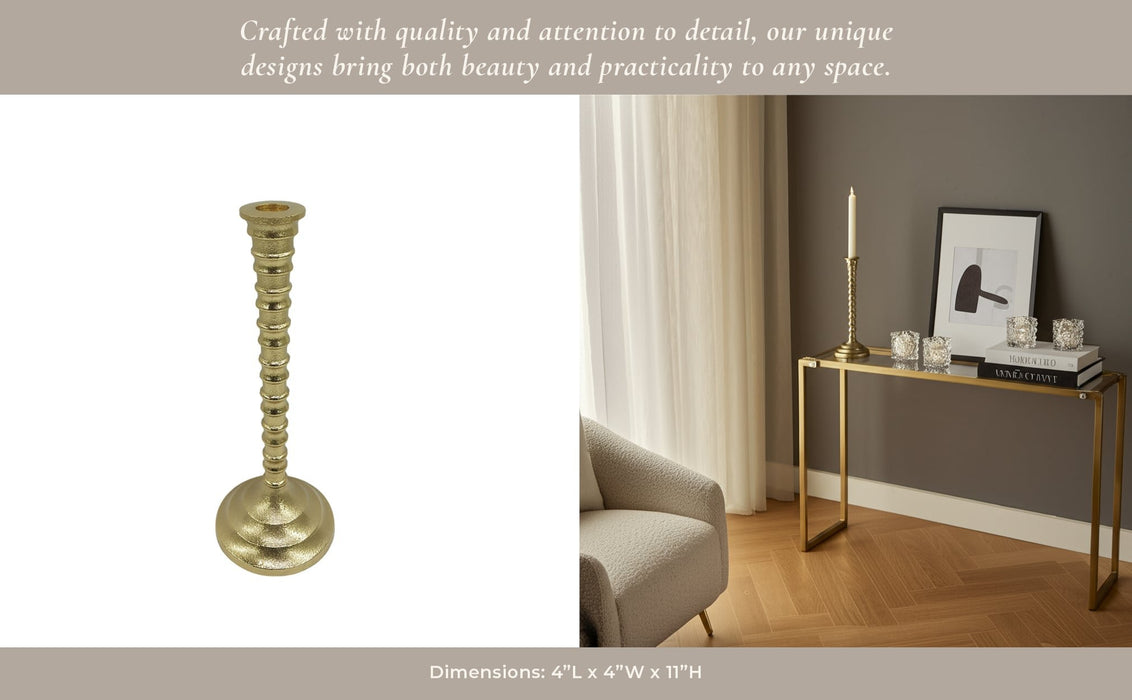 11x4-ribbed-metal-taper-holder-gold-5