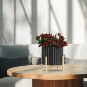 12-ceramic-fluted-planter-w-wood-stand-black-11