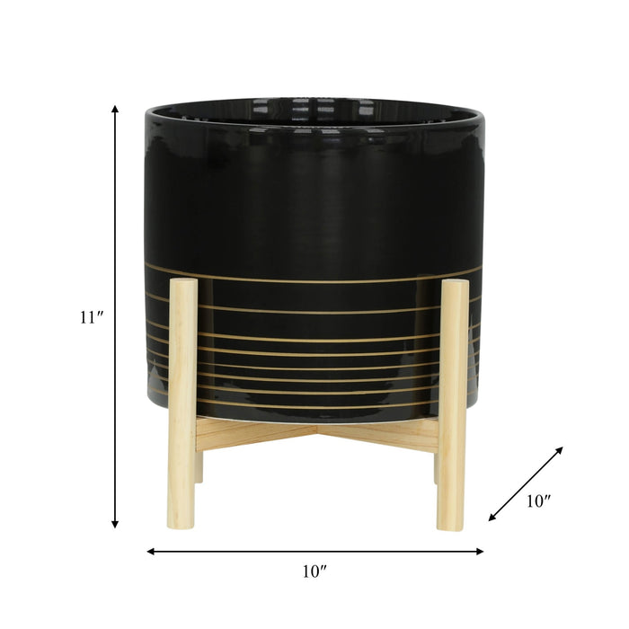 12-ceramic-metallic-planter-w-wood-stand-black-8