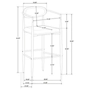 Tina Bar Chair - Furniture City (CA)l