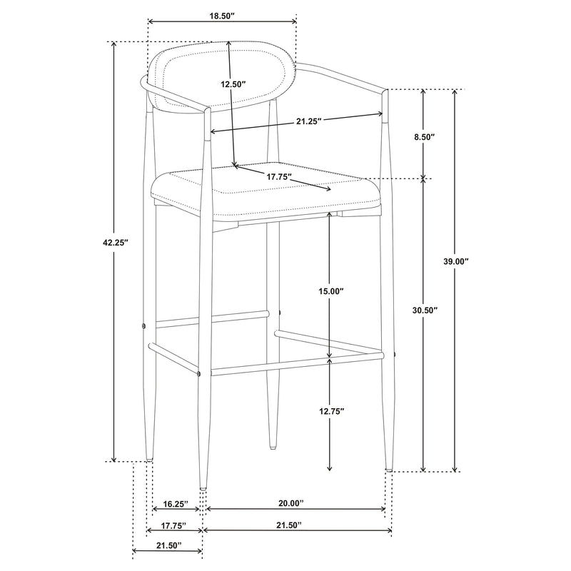 Tina Bar Chair - Furniture City (CA)l