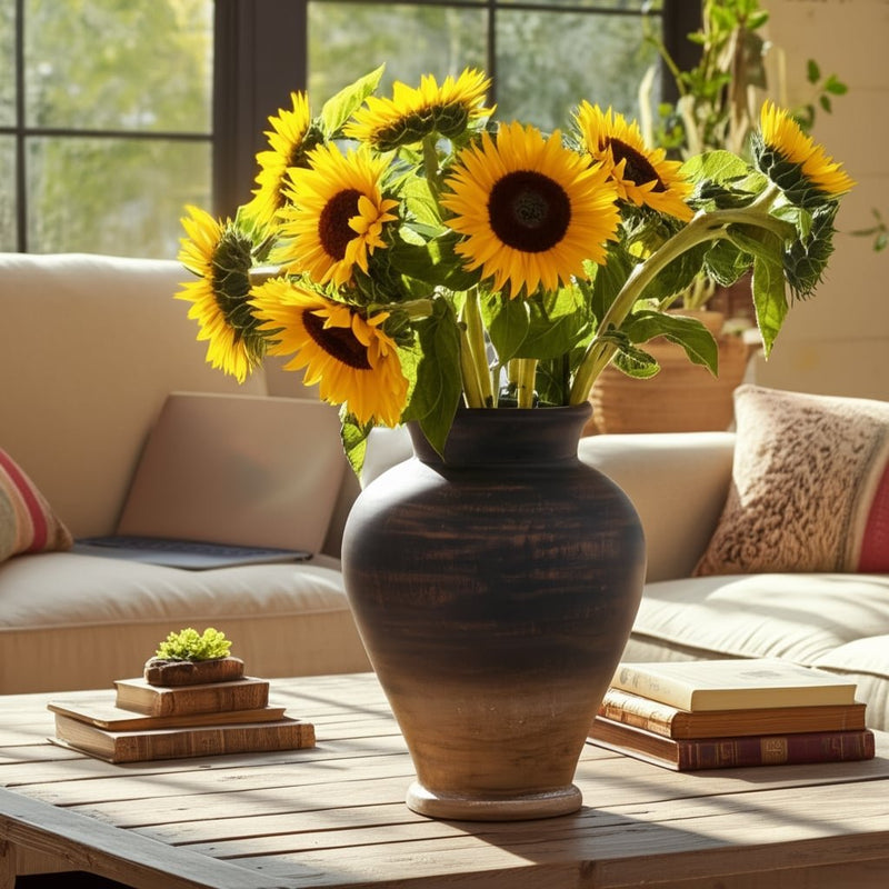 12x10-traditional-terracotta-vase-chocolate-brown-11