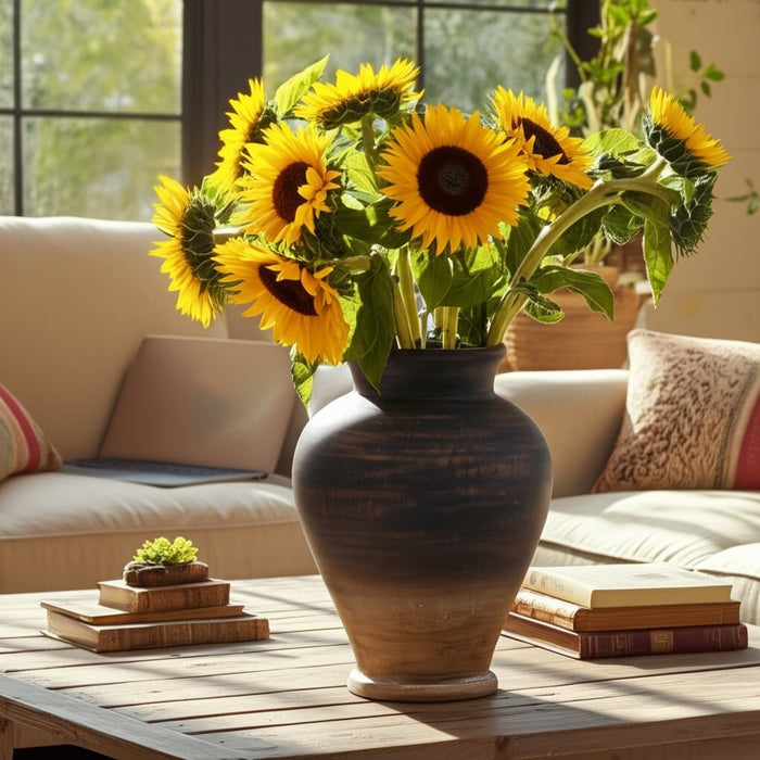 12x10-traditional-terracotta-vase-chocolate-brown-11