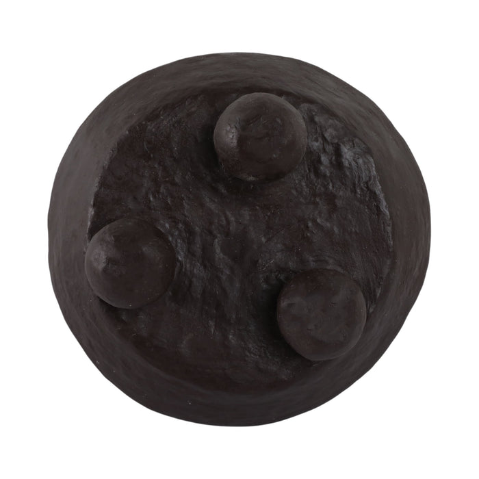 12x12-paper-mache-knobby-footed-bowl-brown-6