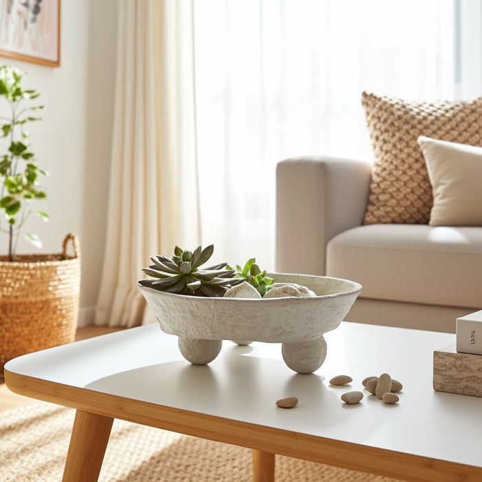 12x12-paper-mache-knobby-footed-bowl-white-11