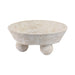 12x12-paper-mache-knobby-footed-bowl-white-2