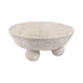 12x12-paper-mache-knobby-footed-bowl-white-3