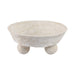 12x12-paper-mache-knobby-footed-bowl-white-4