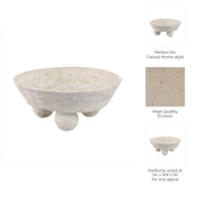 12x12-paper-mache-knobby-footed-bowl-white-8