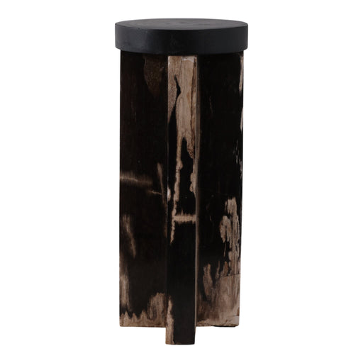 12x5-petrified-wood-pillar-holder-brown-black-1