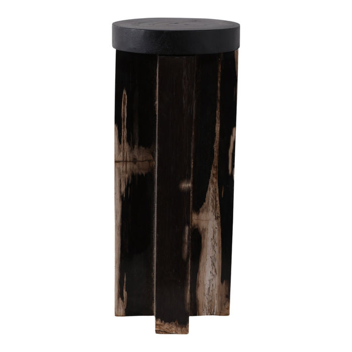 12x5-petrified-wood-pillar-holder-brown-black-3
