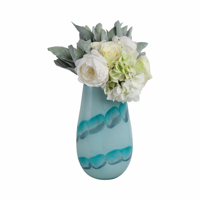 12x7-bead-pattern-glass-vase-blue-2