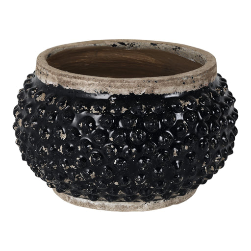 12x7-round-bubble-planter-black-brown-1