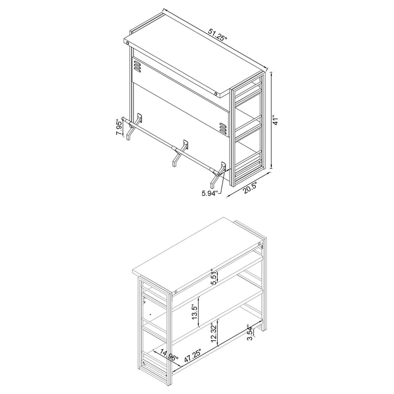 Renaldi Home Bar - Furniture City (CA)l