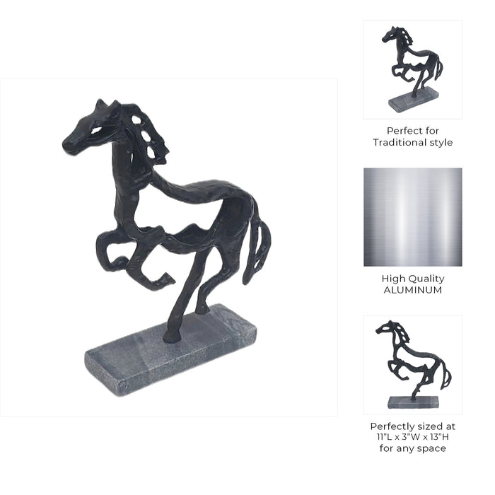 13x11-galloping-horse-on-marble-base-black-10