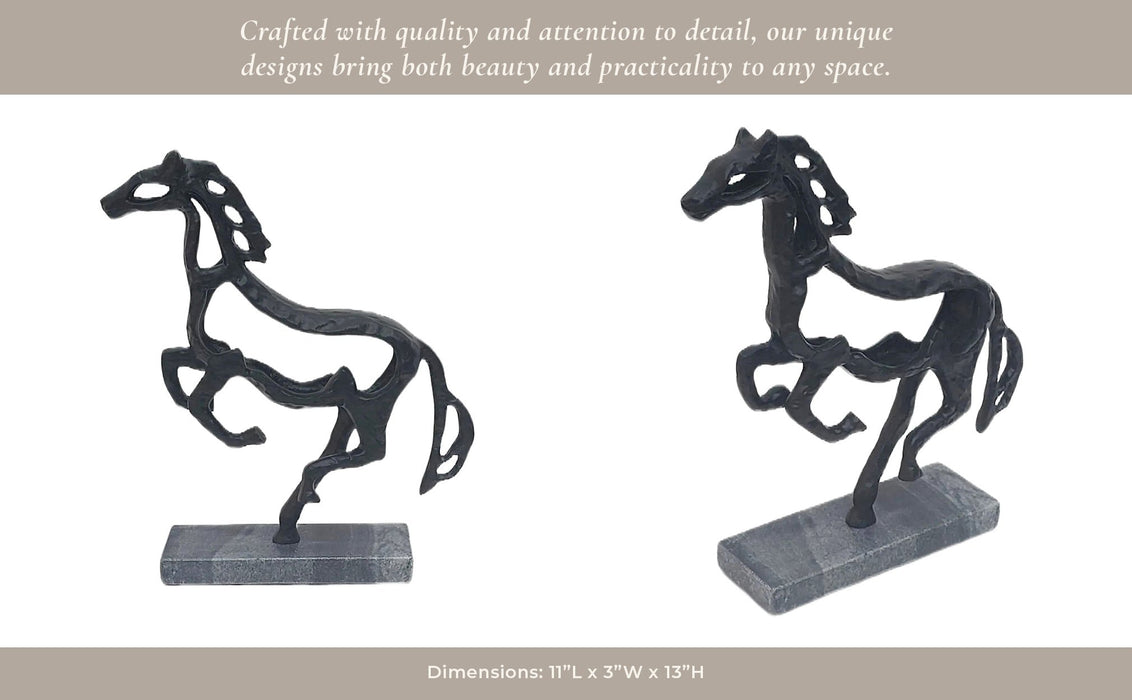 13x11-galloping-horse-on-marble-base-black-11