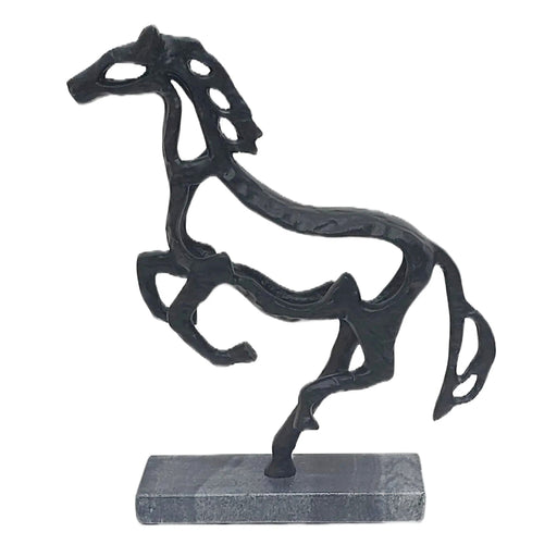 13x11-galloping-horse-on-marble-base-black-1