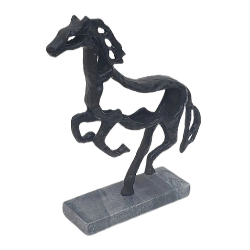 13x11-galloping-horse-on-marble-base-black-2
