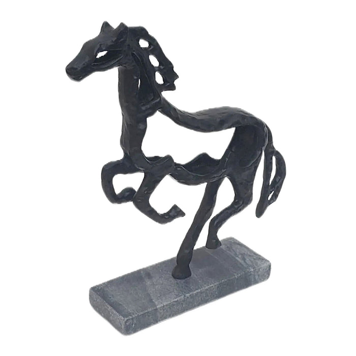 13x11-galloping-horse-on-marble-base-black-2