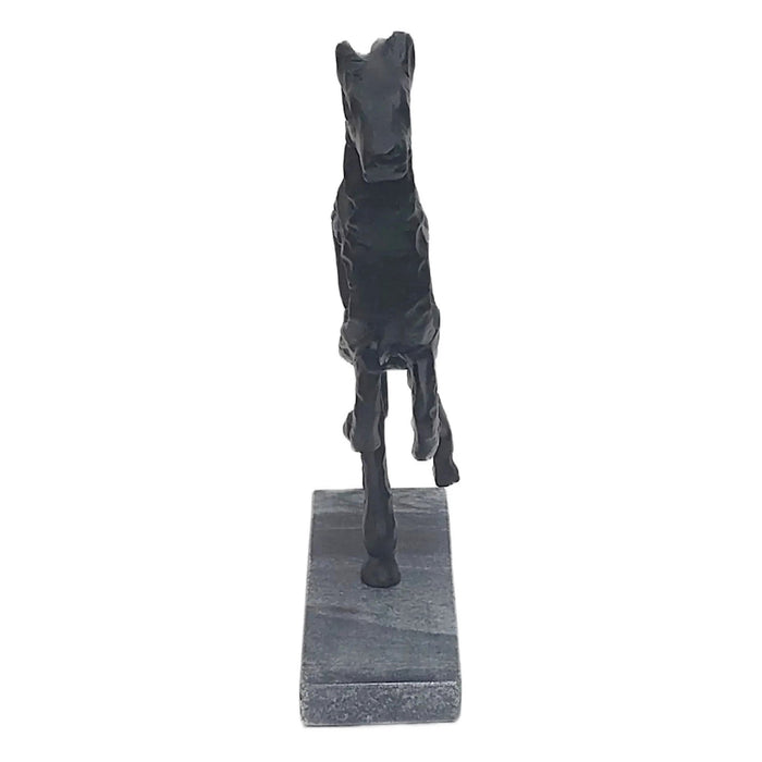 13x11-galloping-horse-on-marble-base-black-3