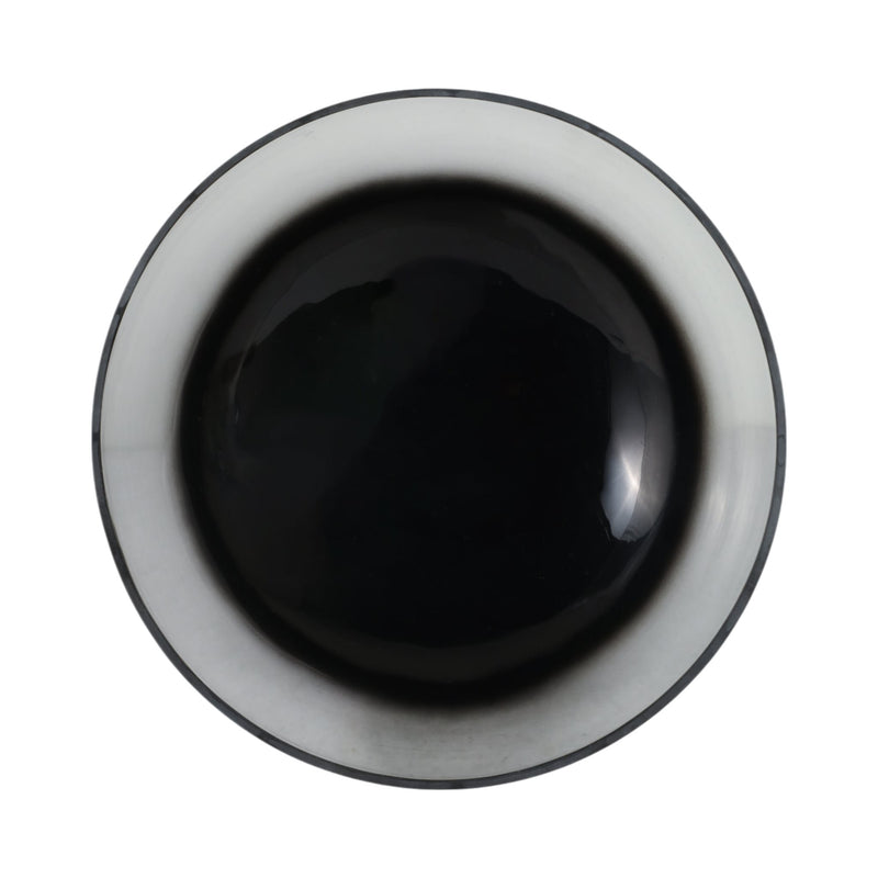 14x11-glass-bowl-on-rock-pedestal-black-silver-6