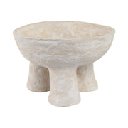 15x10-3-footed-paper-mache-bowl-white-1