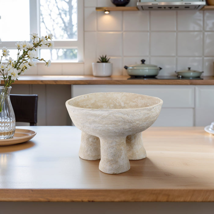 15x10-3-footed-paper-mache-bowl-white-10