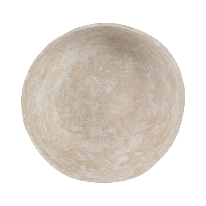 15x10-3-footed-paper-mache-bowl-white-6