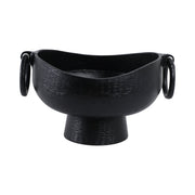 16x13-metal-pedestal-bowl-with-ring-handles-blk-1