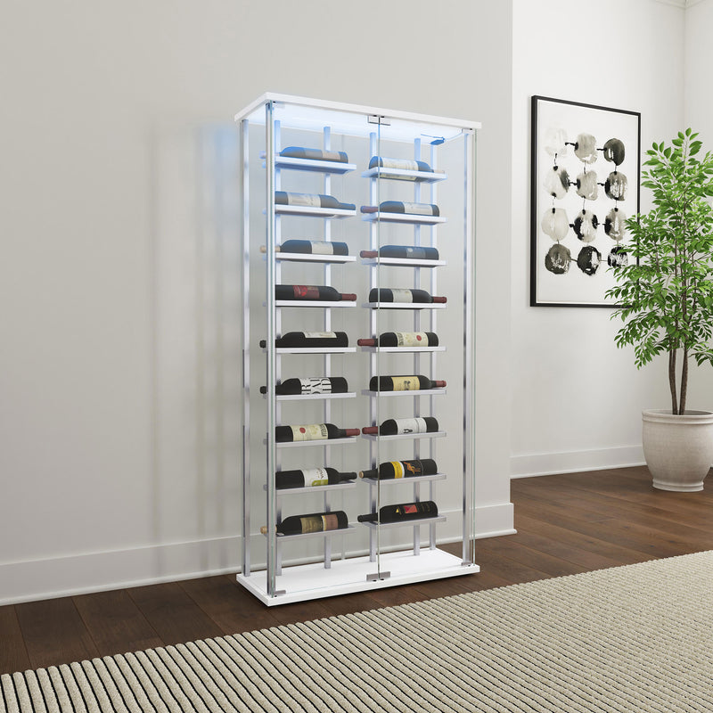 Montara Wine Cabinet with LED Lighting - Furniture City (CA)l