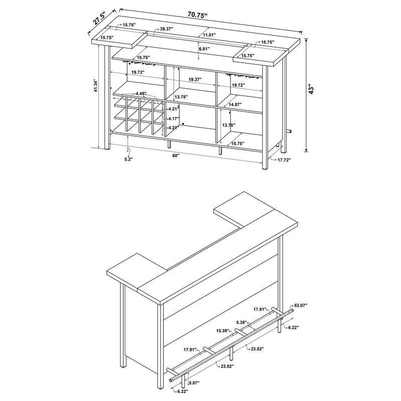 Bellemore Home Bar - Furniture City (CA)l