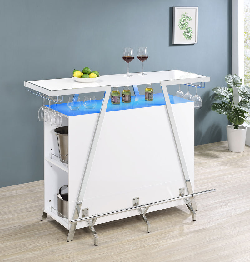 Araceli Home Bar with LED Lighting - Furniture City (CA)l