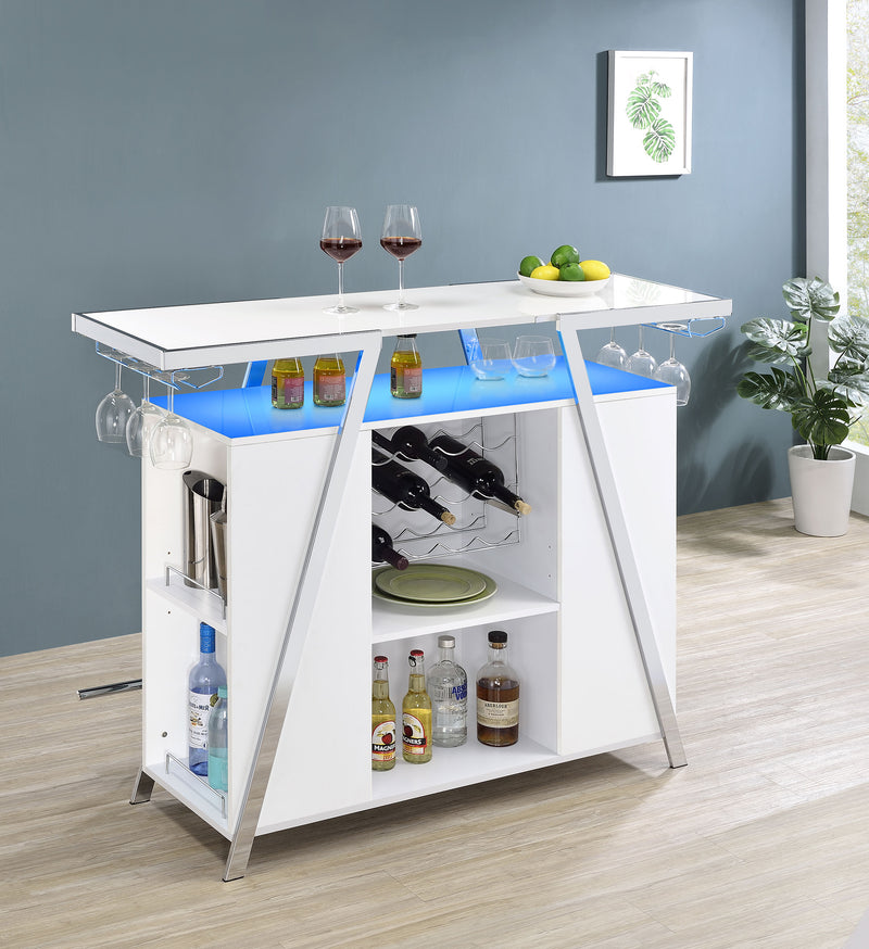 Araceli Home Bar with LED Lighting - Furniture City (CA)l