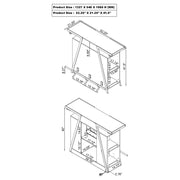 Araceli Home Bar with LED Lighting - Furniture City (CA)l