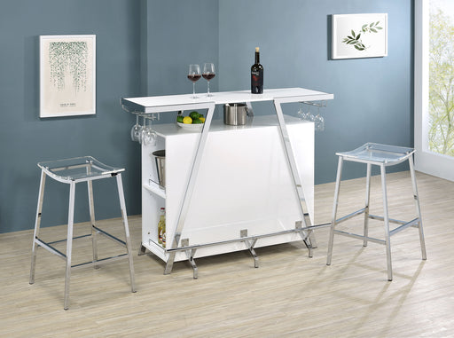 Araceli Home Bar with LED Lighting - Furniture City (CA)l